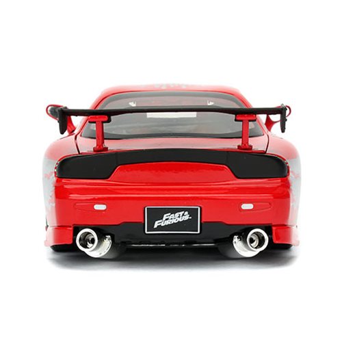 JADA TOYS: FAST & FURIOUS - DOM'S MAZDA RX-7 (1: 24 SCALE RED DIE-CAST CAR)