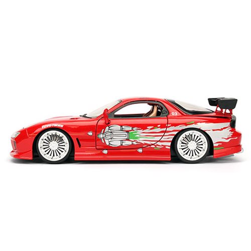 JADA TOYS: FAST & FURIOUS - DOM'S MAZDA RX-7 (1: 24 SCALE RED DIE-CAST CAR)