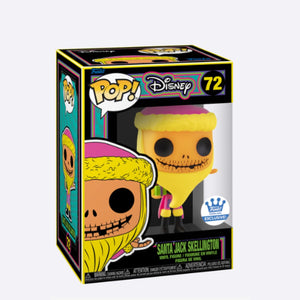 DISNEY: THE NIGHTMARE BEFORE CHRISTMAS - SANTA JACK SKELLINGTON (BLACK LIGHT EXCLUSIVE) POP!