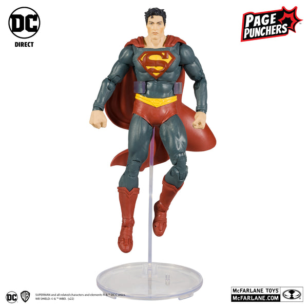 DC DIRECT: PAGE PUNCHERS - SUPERMAN 7-INCH ACTION FIGURE WITH BLACK ADAM COMIC