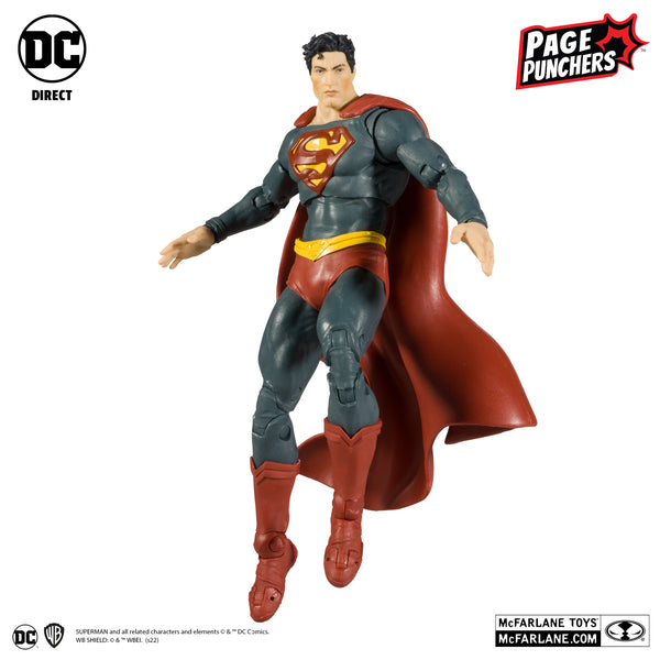 DC DIRECT: PAGE PUNCHERS - SUPERMAN 7-INCH ACTION FIGURE WITH BLACK ADAM COMIC