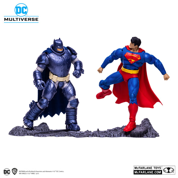 DC MULTIVERSE: BATMAN THE DARK KNIGHT RETURNS - SUPERMAN VS ARMORED BATMAN 7-INCH ACTION FIGURES