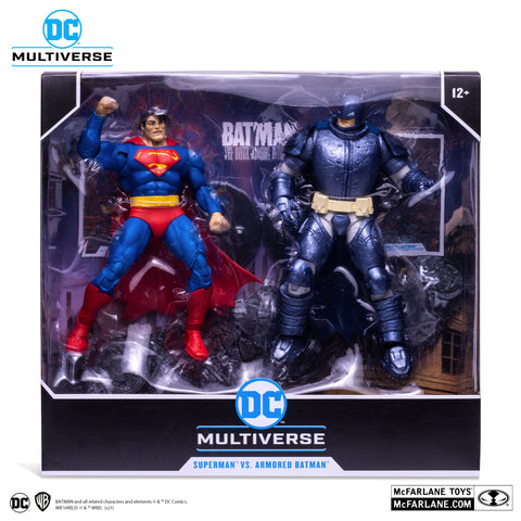 DC MULTIVERSE: BATMAN THE DARK KNIGHT RETURNS - SUPERMAN VS ARMORED BATMAN 7-INCH ACTION FIGURES