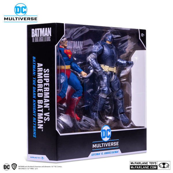 DC MULTIVERSE: BATMAN THE DARK KNIGHT RETURNS - SUPERMAN VS ARMORED BATMAN 7-INCH ACTION FIGURES