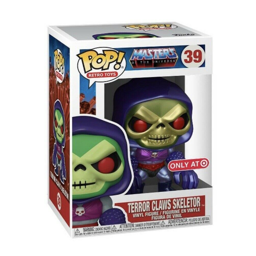 RETRO TOYS: MASTERS OF THE UNIVERSE - TERROR CLAWS SKELETOR (METALLIC EXCLUSIVE) POP!