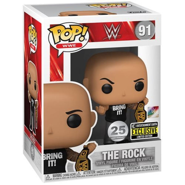 WWE - THE ROCK (WITH CHAMPIONSHIP BELT EXCLUSIVE) POP!