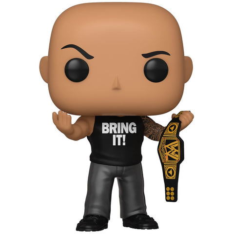 WWE - THE ROCK (WITH CHAMPIONSHIP BELT EXCLUSIVE) POP!