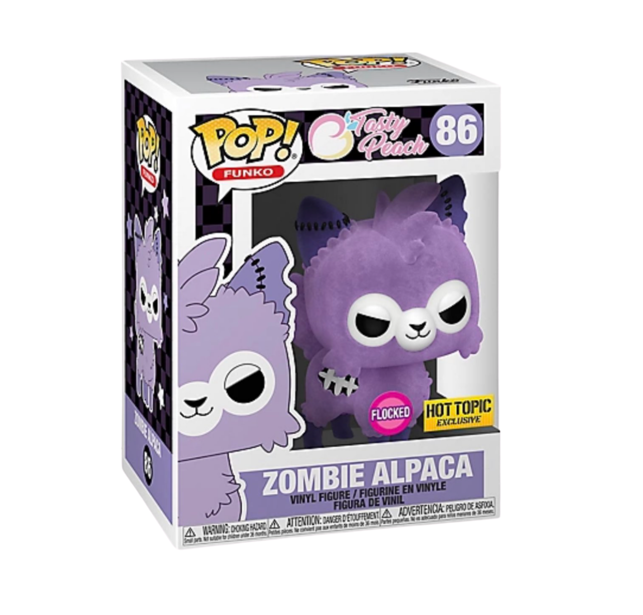 TASTY PEACH - ZOMBIE ALPACA (FLOCKED EXCLUSIVE) POP!
