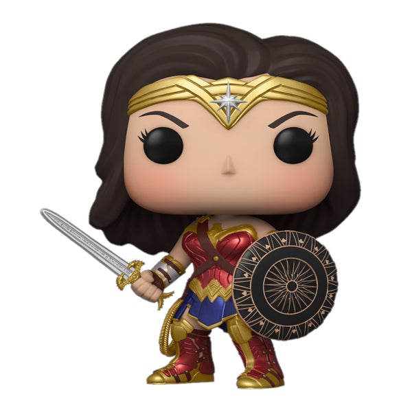 DC UNIVERSE: SUPER HEROES - DIE-CAST WONDER WOMAN WITH SWORD AND SHIELD (EXCLUSIVE) POP!