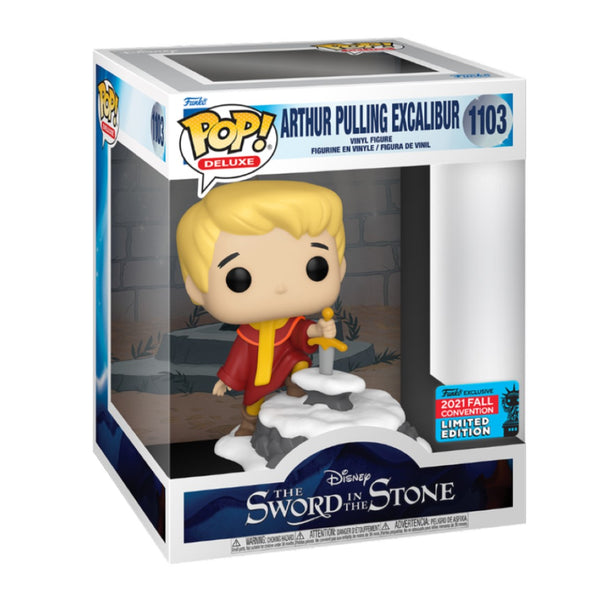 DISNEY: THE SWORD IN THE STONE - ARTHUR PULLING EXCALIBUR DELUXE POP!