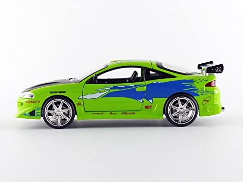 JADA TOYS: FAST & FURIOUS - BRIAN'S MITSUBISHI ECLIPSE (1: 24 SCALE GREEN DIE-CAST CAR)