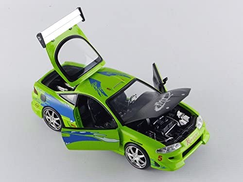 JADA TOYS: FAST & FURIOUS - BRIAN'S MITSUBISHI ECLIPSE (1: 24 SCALE GREEN DIE-CAST CAR)