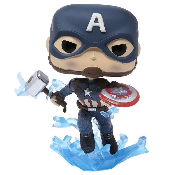 MARVEL: AVENGERS ENDGAME - CAPTAIN AMERICA (BROKEN SHIELD & MJOLNIR) POP!