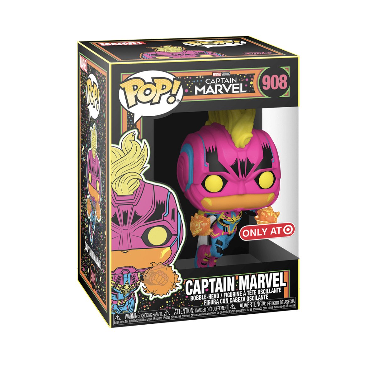 MARVEL HEROES - CAPTAIN MARVEL (BLACKLIGHT EXCLUSIVE) POP!