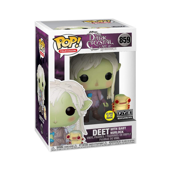 JIM HANSON'S THE DARK CRYSTAL ARE OF RESISTANCE - DEET WITH BABY NURLOCK (GLOW IN THE DARK EXCLUSIVE) POP!