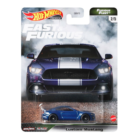 HOT WHEELS: FAST & FURIOUS FLEET - CUSTOM FORD MUSTANG DIE CAST CAR