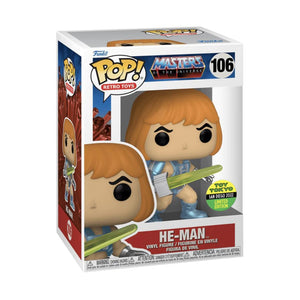 RETRO TOYS: MASTERS OF THE UNIVERSE - HE-MAN WITH LASER POWER (SUMMER CONVENTION EXCLUSIVE) POP!