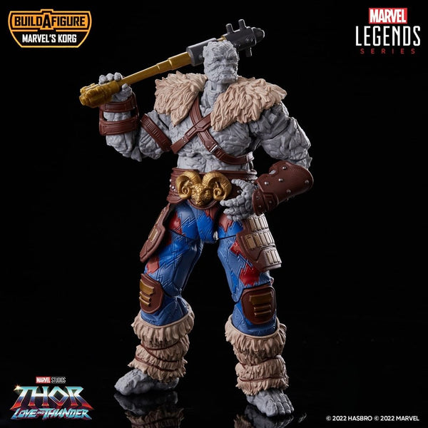 MARVEL LEGENDS: THOR 4 LOVE AND THUNDER - KORG SERIES BUILD A FIGURE 6-INCH ACTION FIGURES