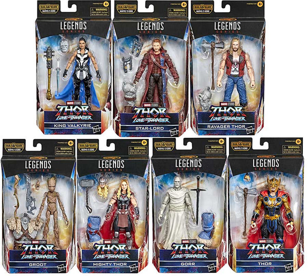 MARVEL LEGENDS: THOR 4 LOVE AND THUNDER - KORG SERIES BUILD A FIGURE 6-INCH ACTION FIGURES
