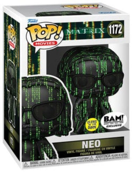 MOVIES: THE MATRIX - NEO (CODE GLOW IN THE DARK EXCLUSIVE) POP!