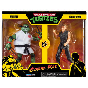 TEENAGE MUTANT NINJA TURTLES VS COBRA KAI - RAPHAEL X JOHN KREESE 2-PACK 6-INCH ACTION FIGURES