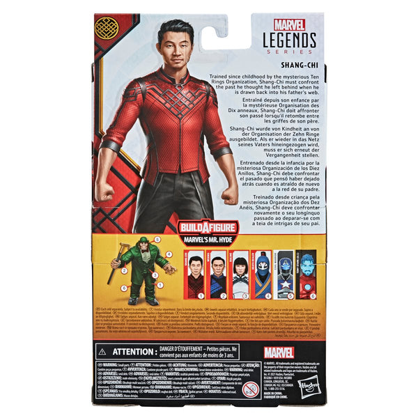 MARVEL LEGENDS: SHANG-CHI MR HYDE SERIES BUILD A FIGURE 6-INCH ACTION FIGURES