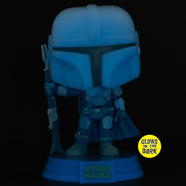 STAR WARS: THE MANDALORIAN - THE MANDOLORIAN HOLOGRAM (GLOW IN THE DARK EXCLUSIVE) POP!