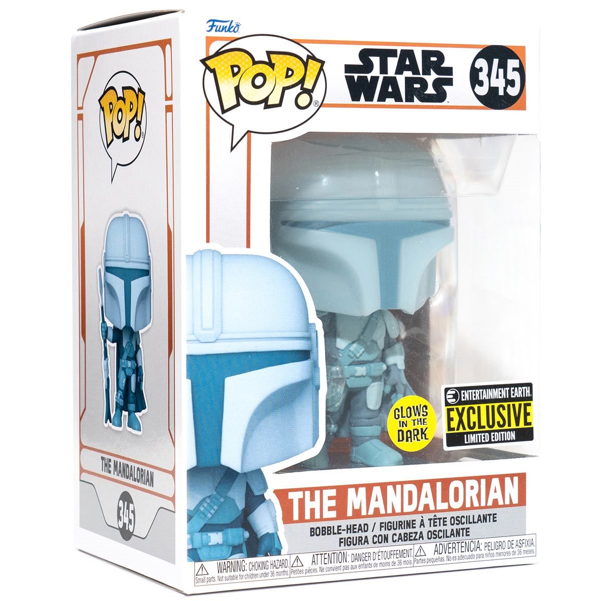 STAR WARS: THE MANDALORIAN - THE MANDOLORIAN HOLOGRAM (GLOW IN THE DARK EXCLUSIVE) POP!