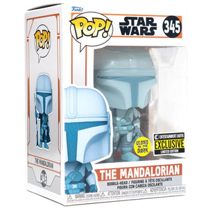 STAR WARS: THE MANDALORIAN - THE MANDOLORIAN HOLOGRAM (GLOW IN THE DARK EXCLUSIVE) POP!