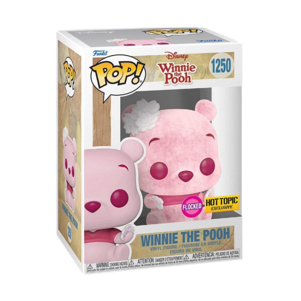 DISNEY: WINNIE THE POOH - WINNIE THE POOH (FLOCKED EXCLUSIVE) POP!